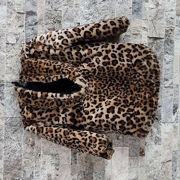 DKNY GIRLS BLACK WINTER JACKET, SIZE 5/6 DOUBLE SIDE, PRE-OWNED, ZIPPER, POCKETS - Picture 7 of 14